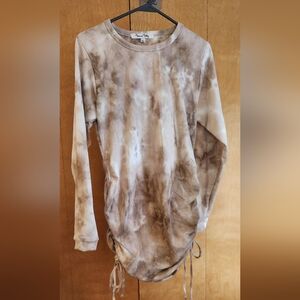 Brown and White Sweater